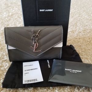 ysl monogram small envelope wallet